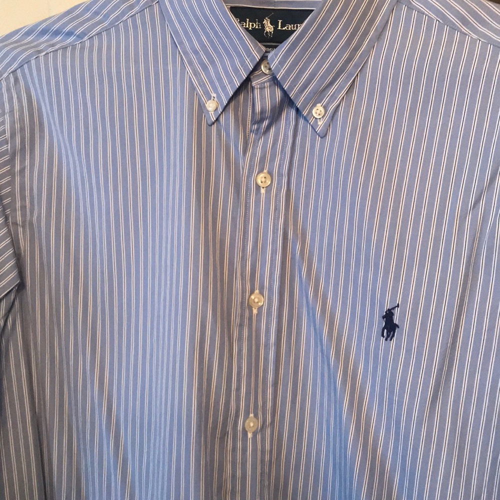 Long sleeve polo dress shirt